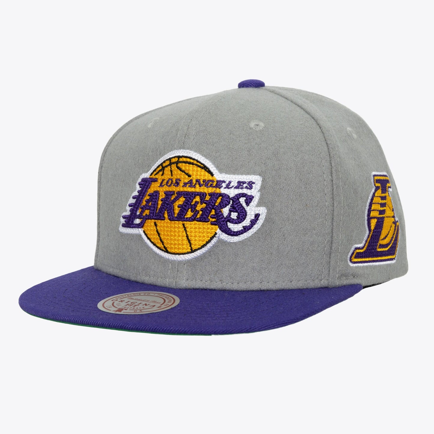 Mitchell & Ness Men's NBA Melt Stitch Snapback Lakers Snapback Caps