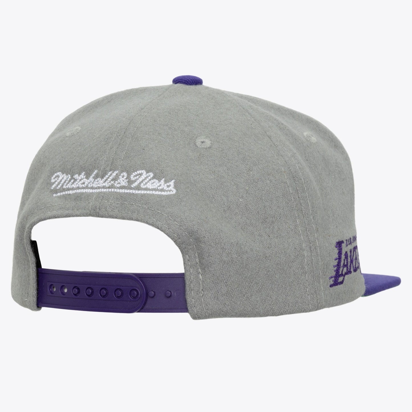 Men's Mitchell & Ness NBA Melt Stitch Snapback Lakers