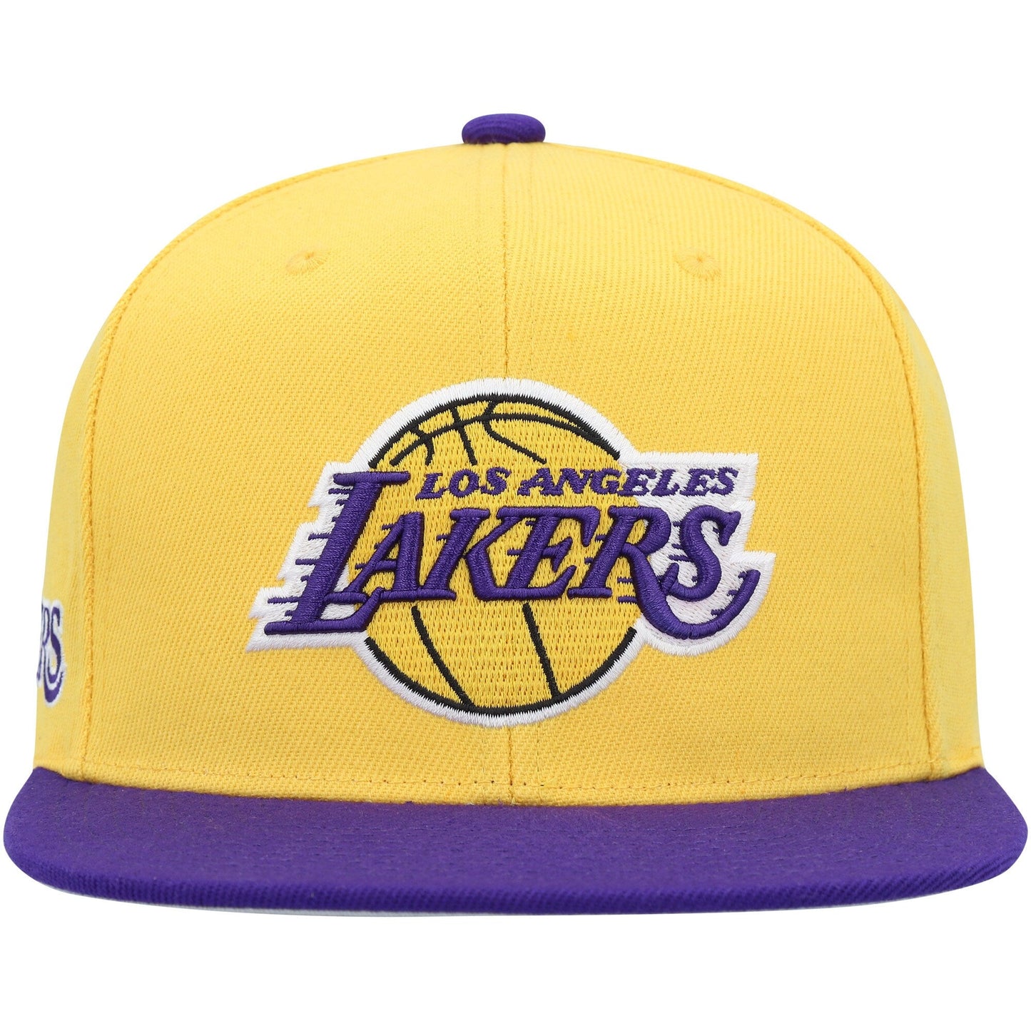 Men's Mitchell & Ness NBA Side Core 2.0 Snapback Lakers - Yellow-Purple