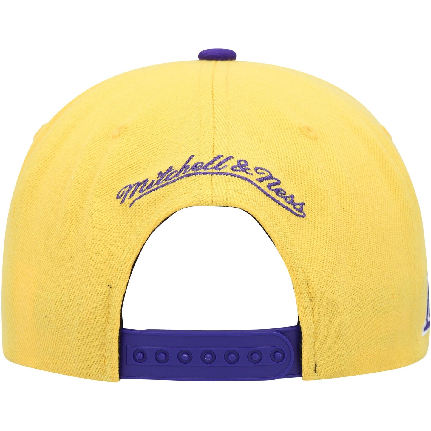 Men's Mitchell & Ness NBA Side Core 2.0 Snapback Lakers - Yellow-Purple