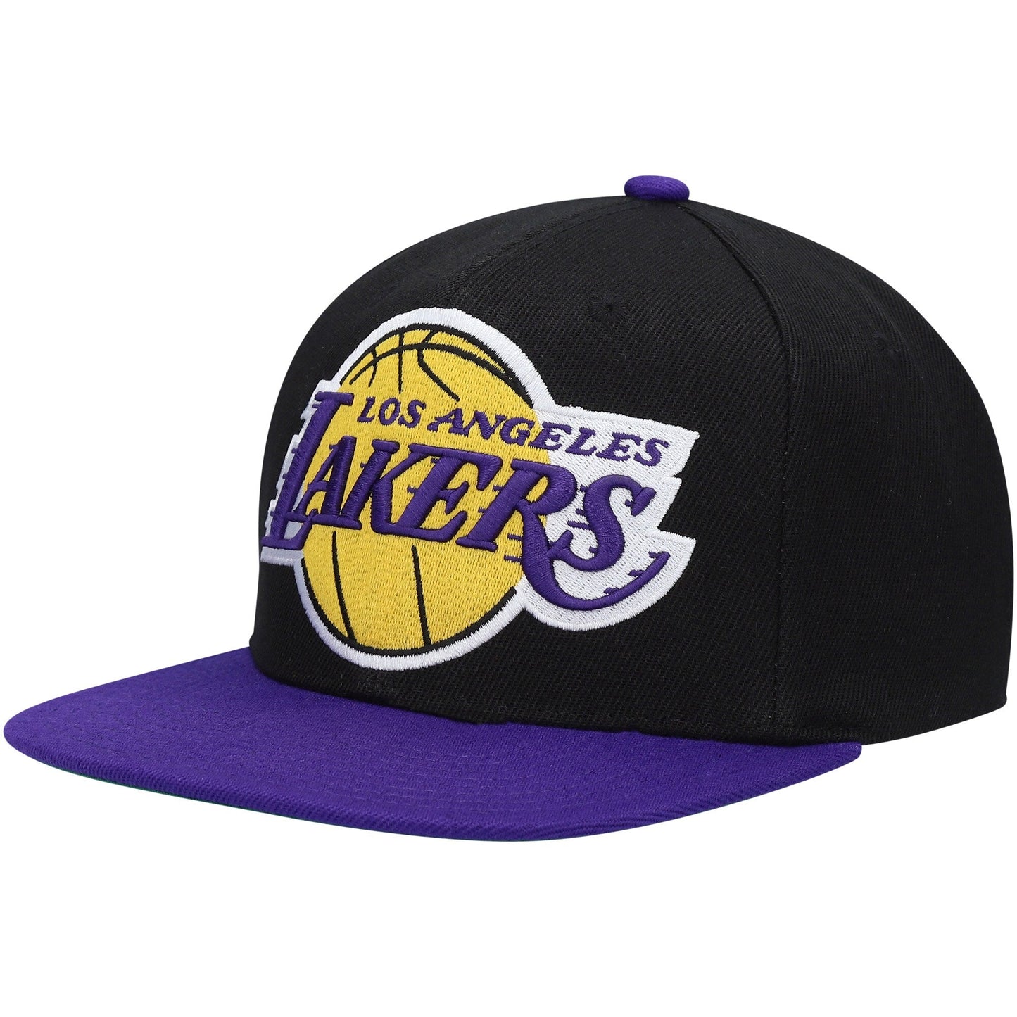Men's Mitchell & Ness NBA Xl Wordmark Snapback Lakers
