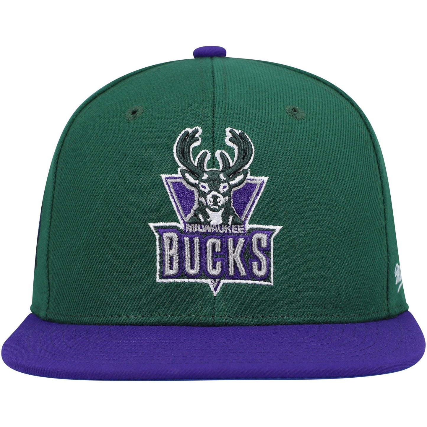 Mitchell & Ness Men's NBA Milwaukee Bucks Coast 2 Coast Fitted Fitted Caps