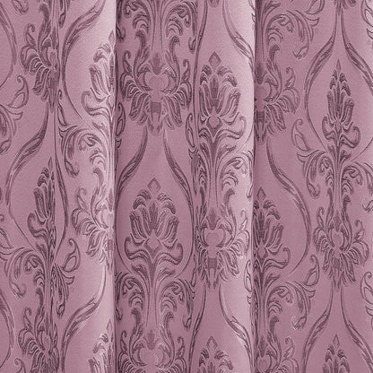 Elegant Comfort Set of 2 Penelope Jacquard Look Curtain Panels - 54" W x 84" L