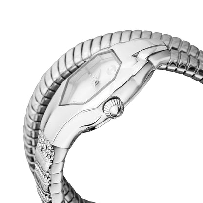 Just Cavalli Women's Just Glam EVO 1 Silver Dial Stainless Steel Bracelet Watch Jc1l112m0015