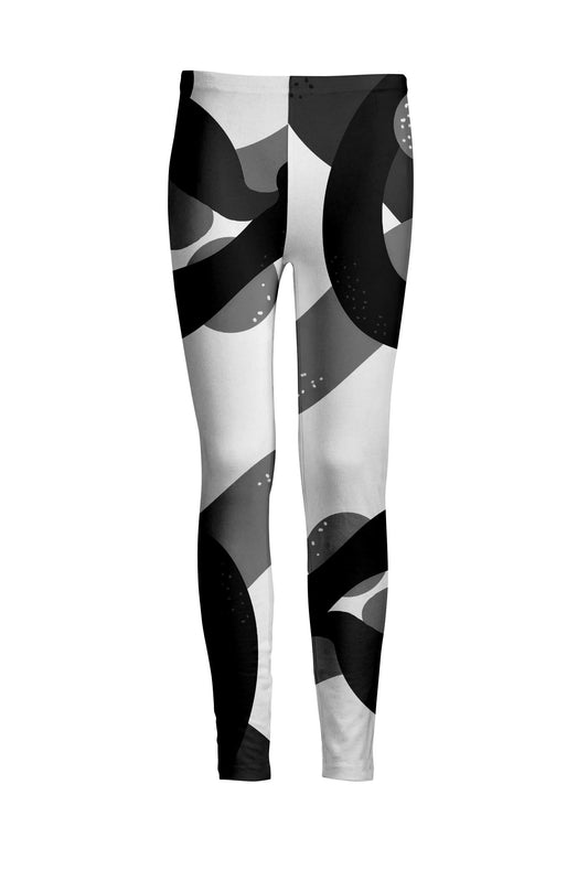 White and Black Abstract-