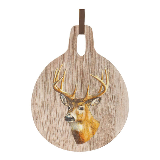 Melrose International Deer Print Cutting Board Decor 7.75"D