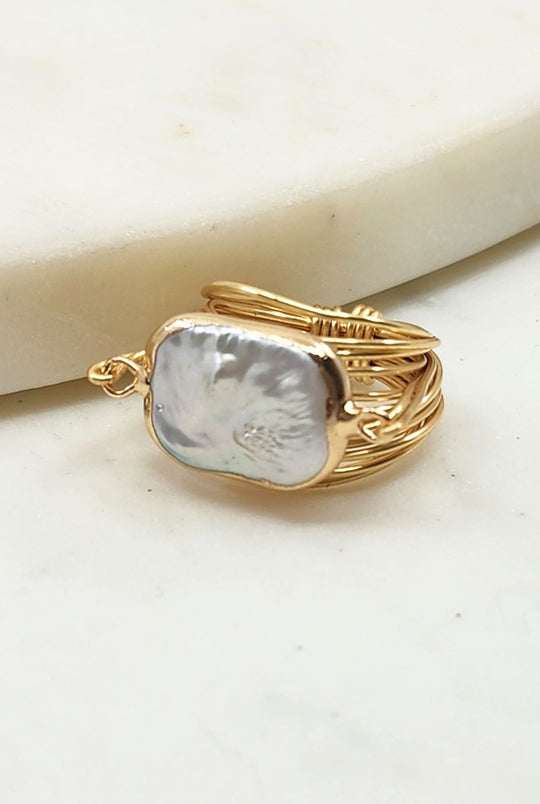 Freshwater Pearl Gold Copper-