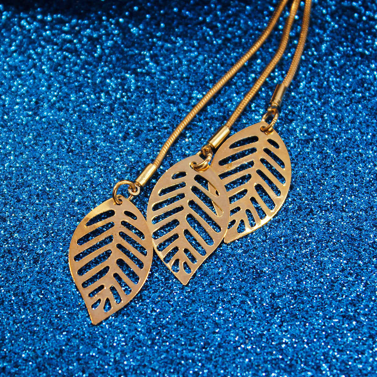 Goldtone Leaves Adjustable Bracelet