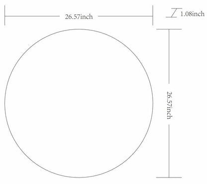 Pontalina Round Gold Mirror