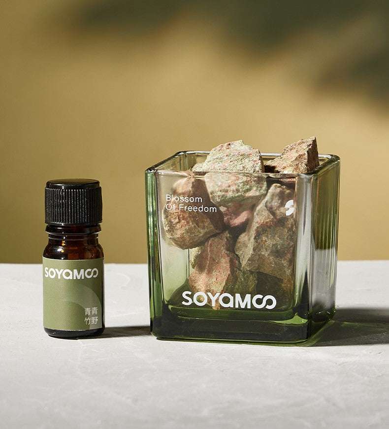 SOYAMOO Green Bamboo Grove Dopamine Crystal Diffuser