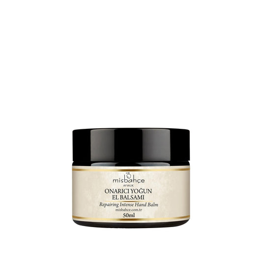 Misbahçe Intensive Hand Balm for Dry Hands - 50ml, Moisturizing & Repairing Hand Cream