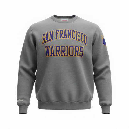 Mitchell & Ness Men's NBA Golden State Warriors The City" Fleece Crew Sweater
