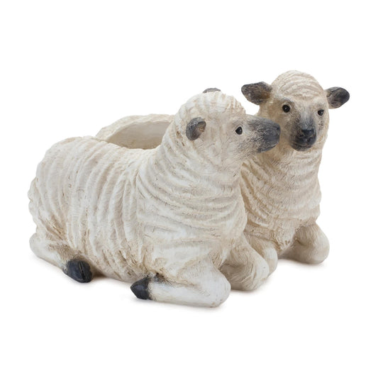 Melrose International Sheep Couple Planter (Set of 2)