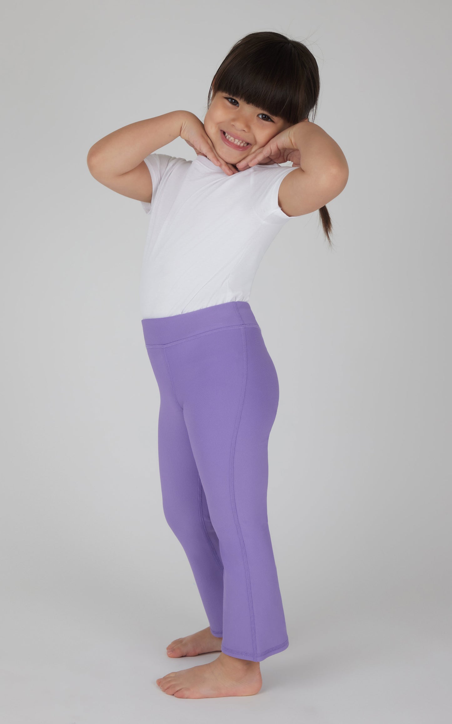 Toddler Girls 2 PK Ribbed Flared Pant