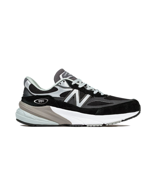 New Balance 990v6 Made in USA Men's Sneakers (2E width) — Black Suede