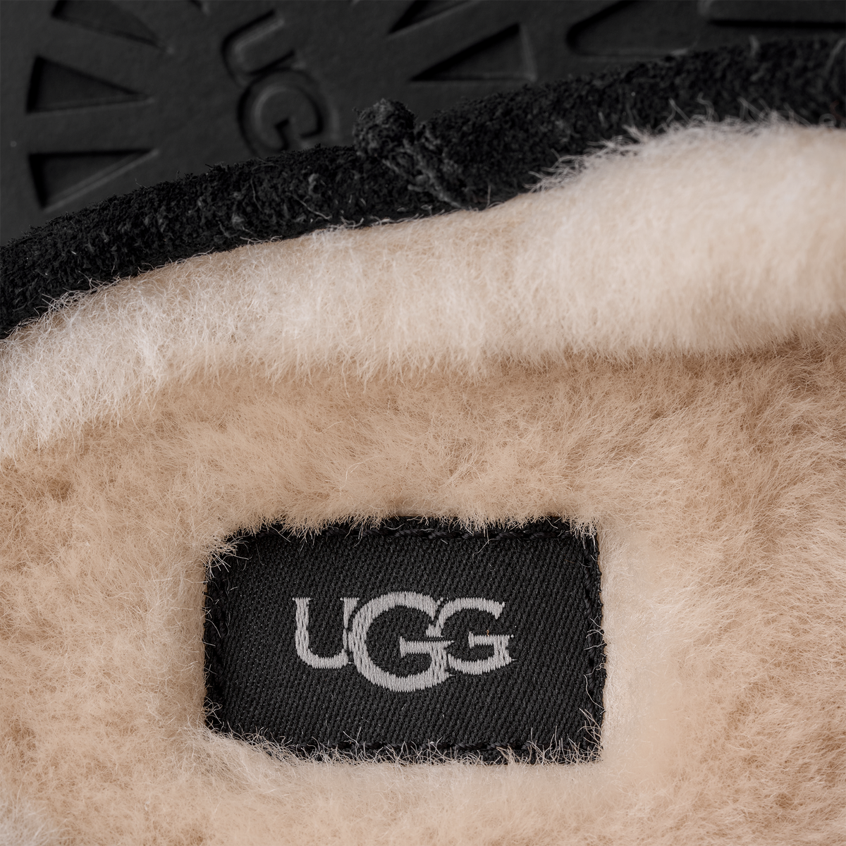 UGG Elea Womens Slip-On Mules — Black Suede
