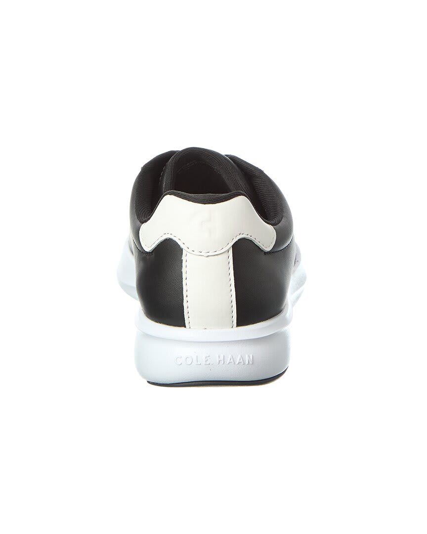 BLACK / WHITE LEATHER-