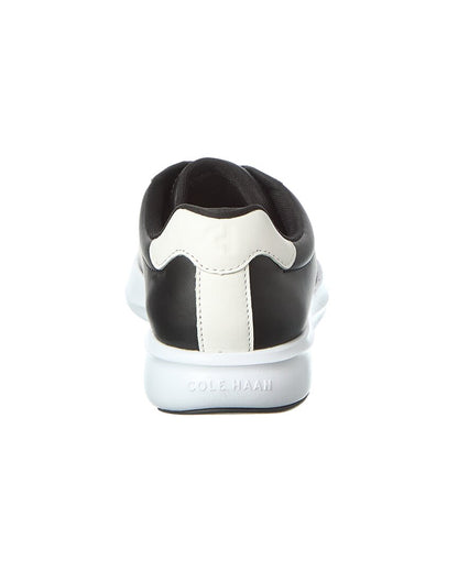 BLACK / WHITE LEATHER-