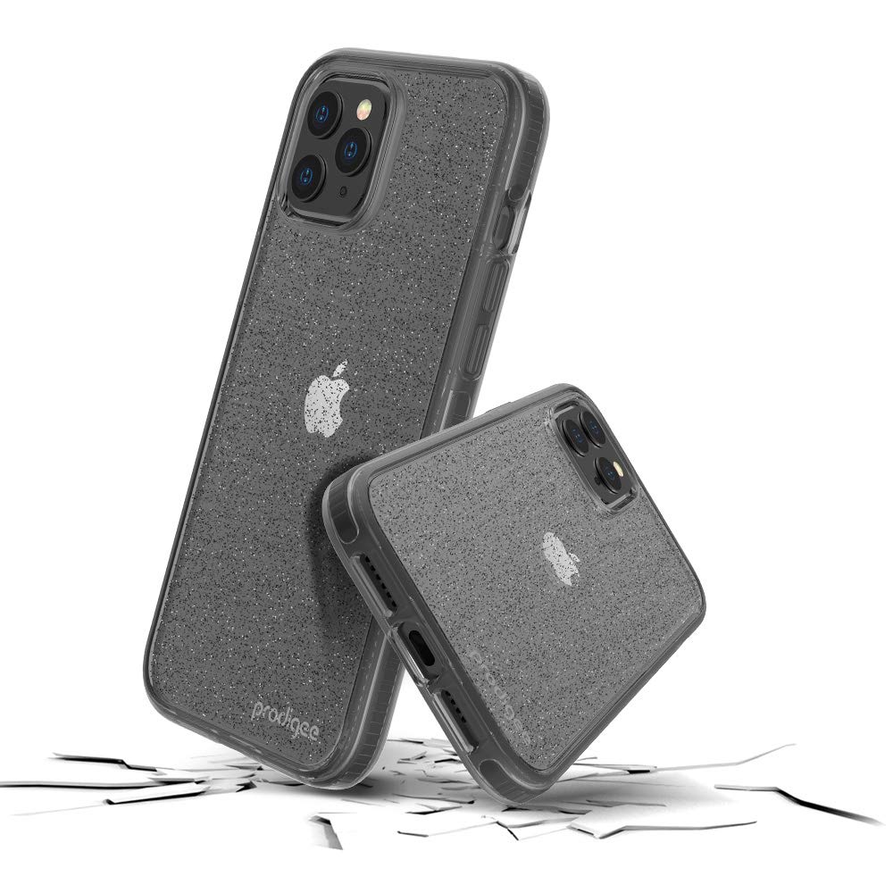 Prodigee Superstar Smoke| Iphone 12 / Iphone 12 Pro | Sparkle Glitter |Military Grade Drop Tested|Wireless Charging Compatible| Shockproof | 6.1 Inch