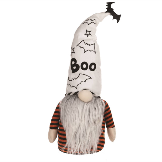 Melrose International Plush Halloween Ghost Gnome Shelf Sitter 24"H