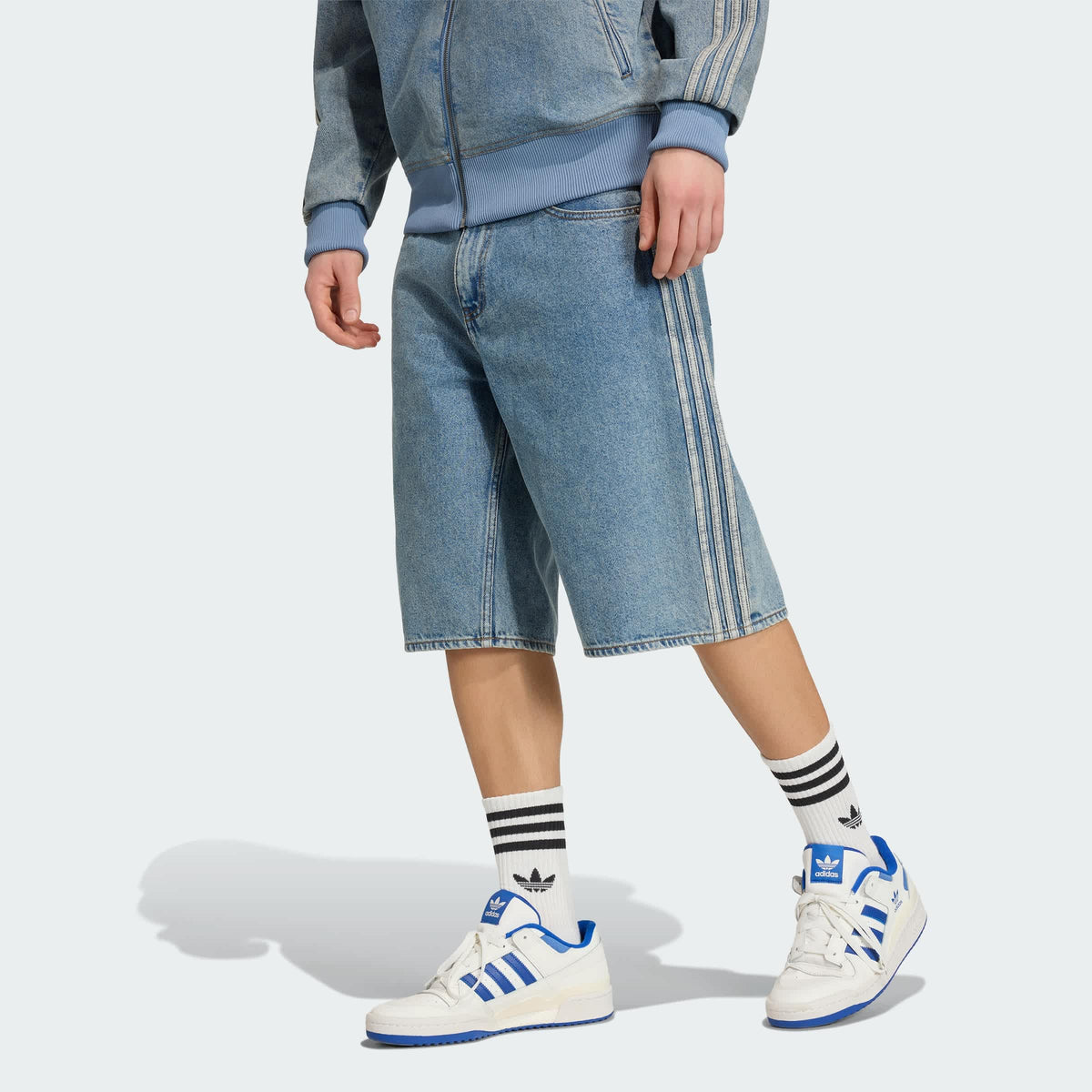 Worn Blue Denim-