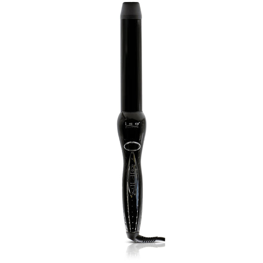 ISO Beauty The Digital Twister - 25mm Tourmaline-Infused Ceramic Pro Curling Wand w/ Cool Tip - Gold Collection