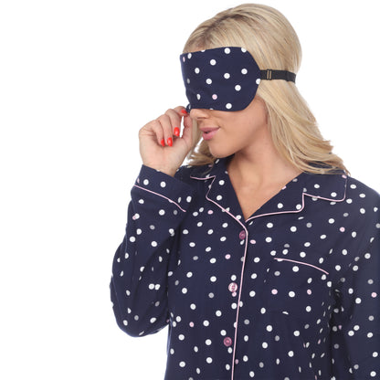 Navy Polka Dots-