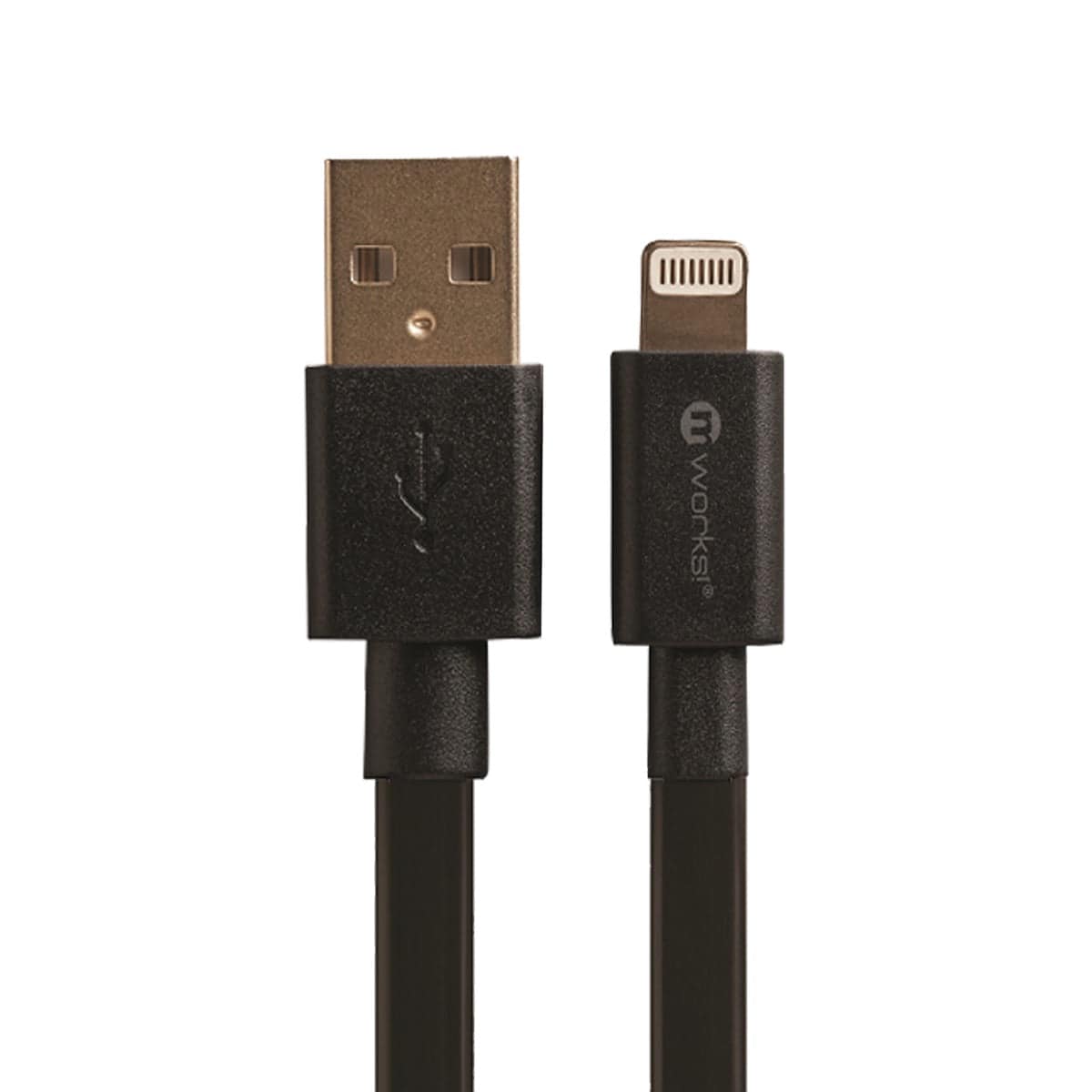 Mworks Mpower 2.4 Amp Flat Sync & Charge Usb Cable Car Charger 6ft