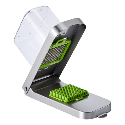 VEVOR Vegetable Chopper Food Veggie Cutter 3 Stainless Onion Slicer with Container - Gray