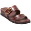 CH MAHOGANY CROC PRINT LEATHER