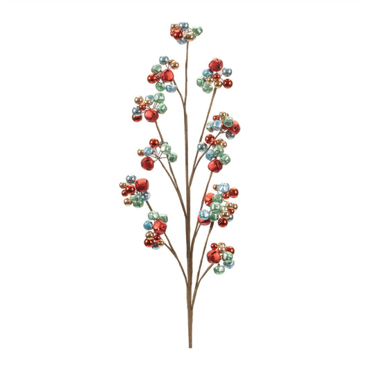 Melrose International Metal Sleigh Bell Cluster Spray (Set of 2)