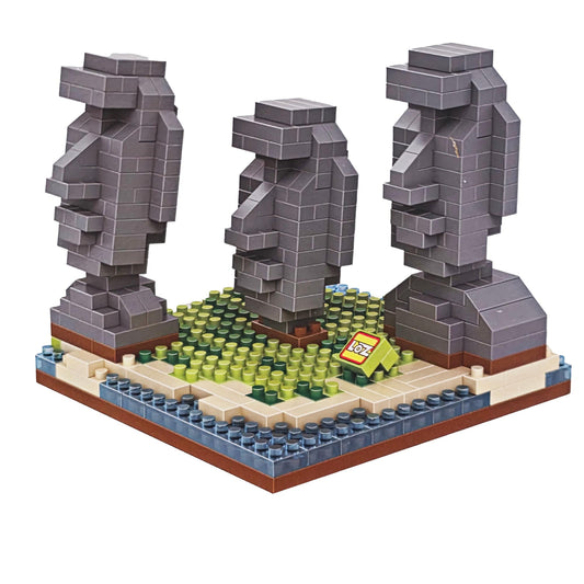 Easter Island Micro Block Set With 440 Bricks