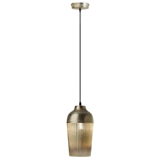Silver/Antique Bronze-