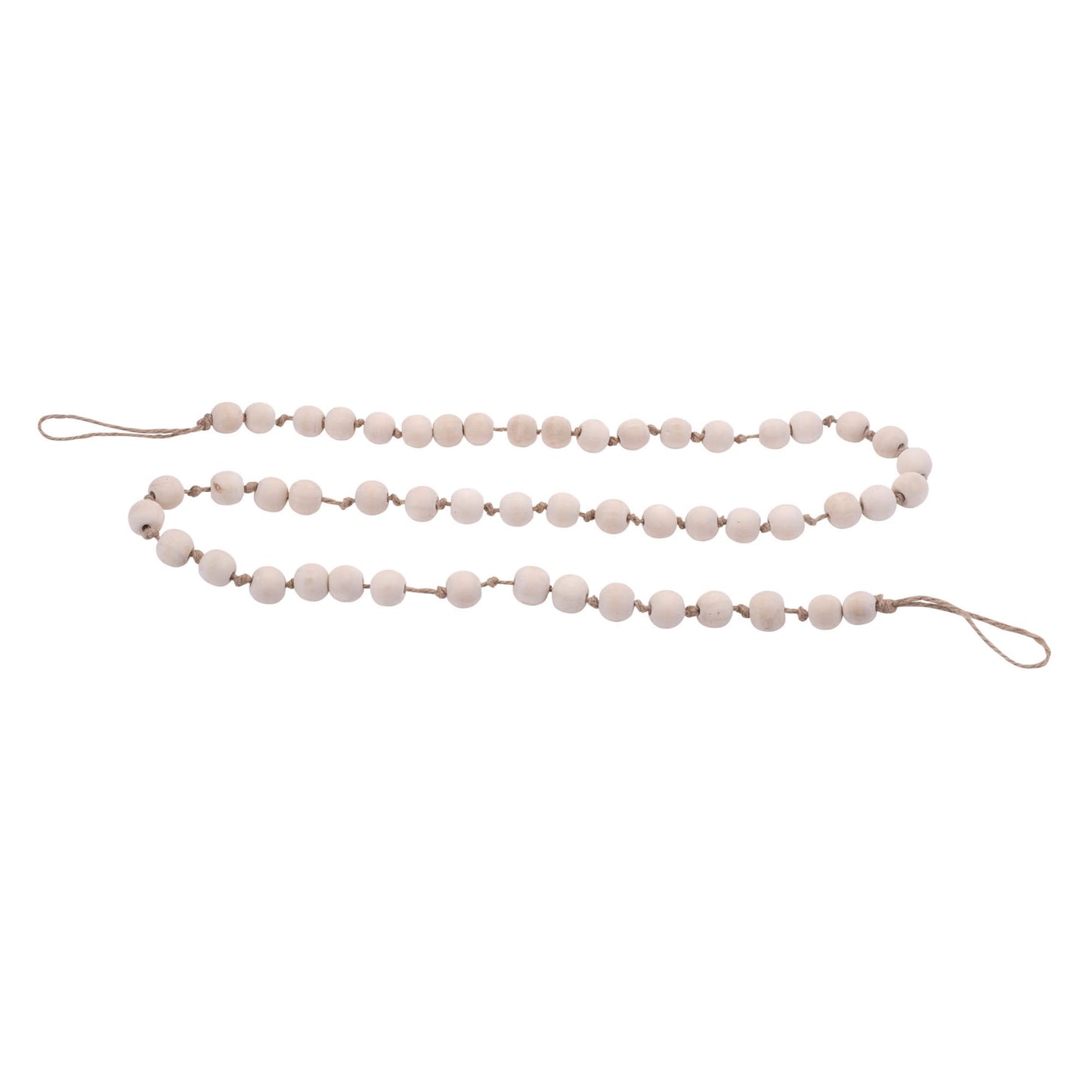 Melrose International Wood Beaded String Garland (Set of 2)
