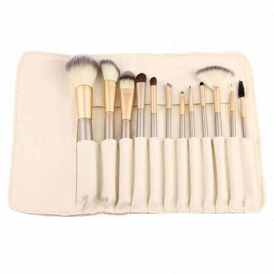 La Sante Professional Champagne Gold Makeup Brush Set