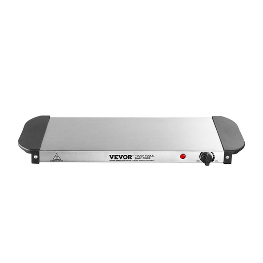VEVOR Electric Warming Tray Buffet Food Warming w/ Temp Control Stainless Steel - Silver 2