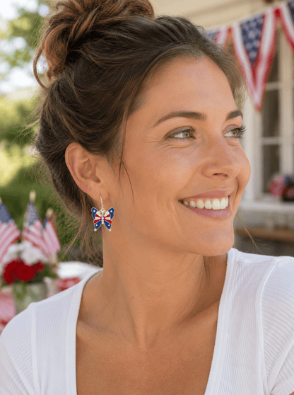 Silver, Red, White and Blue-