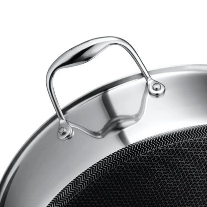 Hexclad  Hybrid Deep Sauté Pan/Chicken Fryer with Lid, 7-Qt
