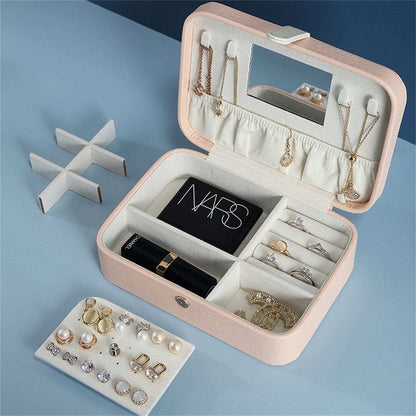 Pink Stacked Jewelry Case