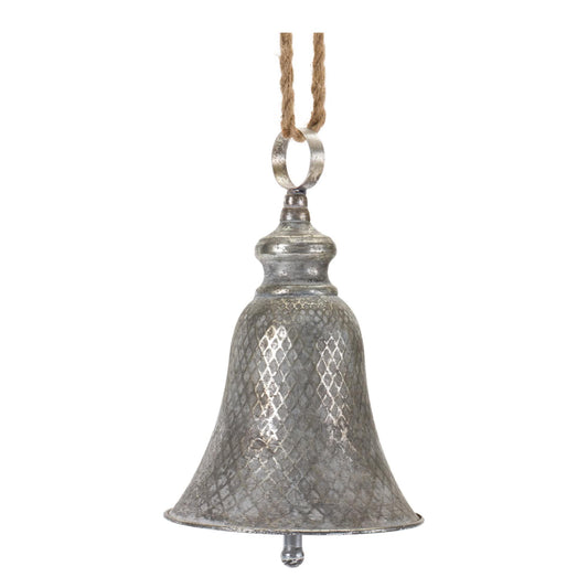 Melrose International Rustic Metal Bell Ornament (Set of 2)