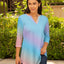Blue & Pink Ombre Top