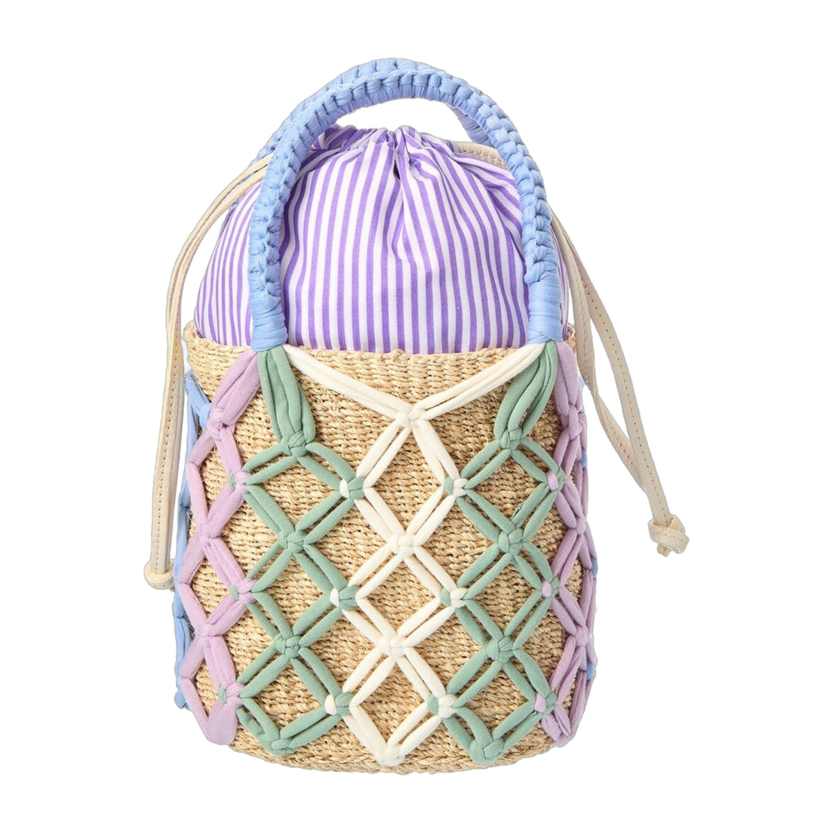 Rafé Michelle Straw Bucket Tote