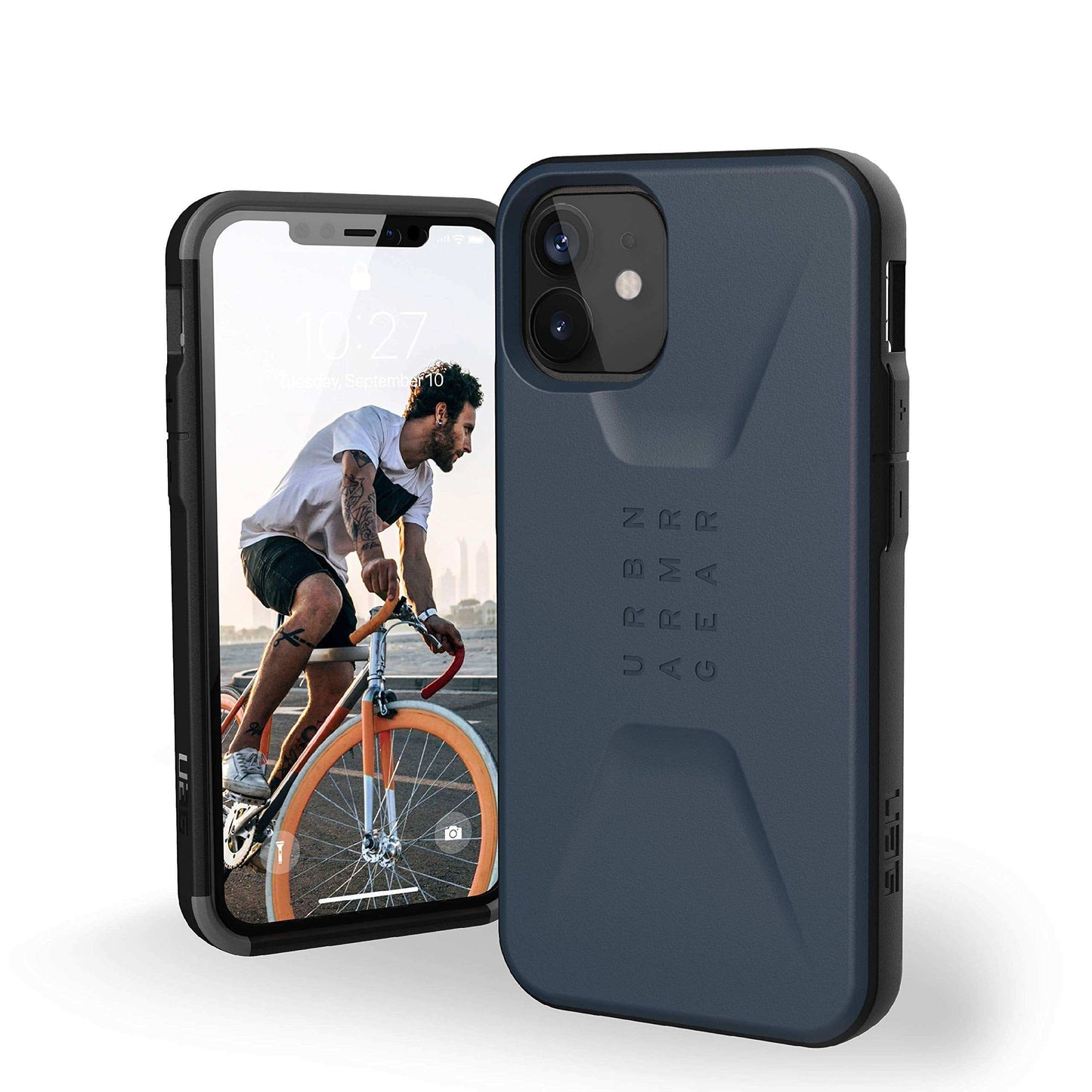 Urban Armor Gear Uag Designed for Iphone 12 Mini Case [5.4-Inch Screen] Sleek Ultra-Thin Shock-Absorbent Civilian Protective Cover, Mallard