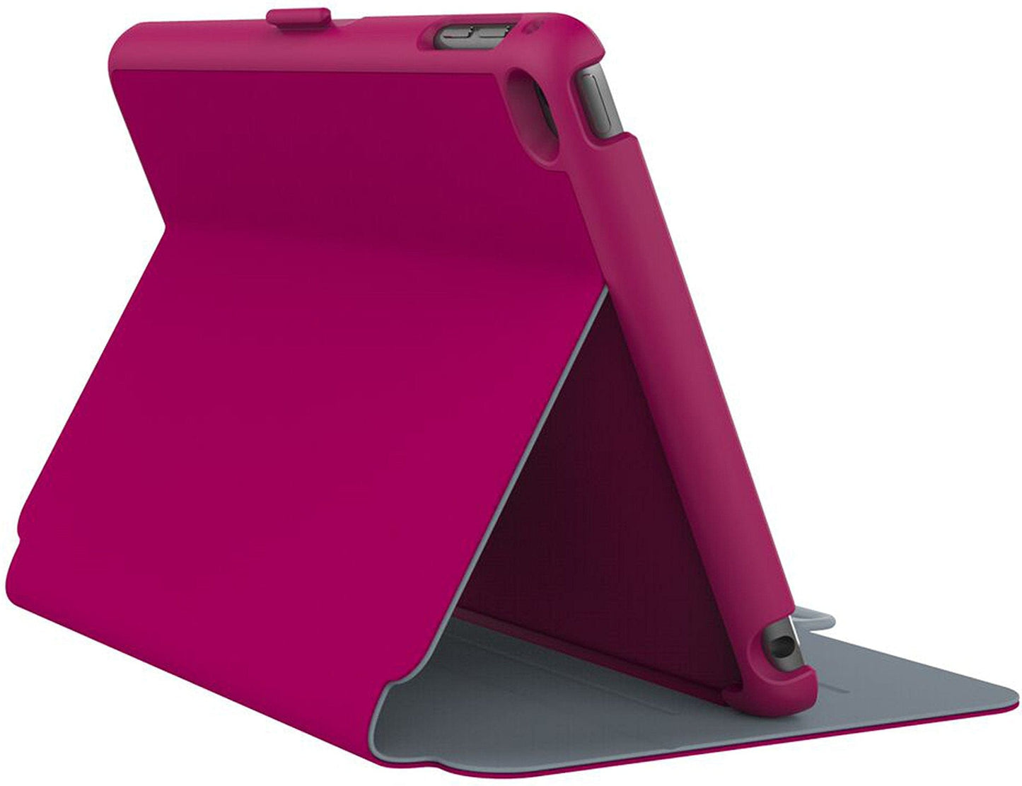 Speck Products Stylefolio Case and Stand for Ipad Mini 4, Fuchsia/Nickel Grey (71805-B920)