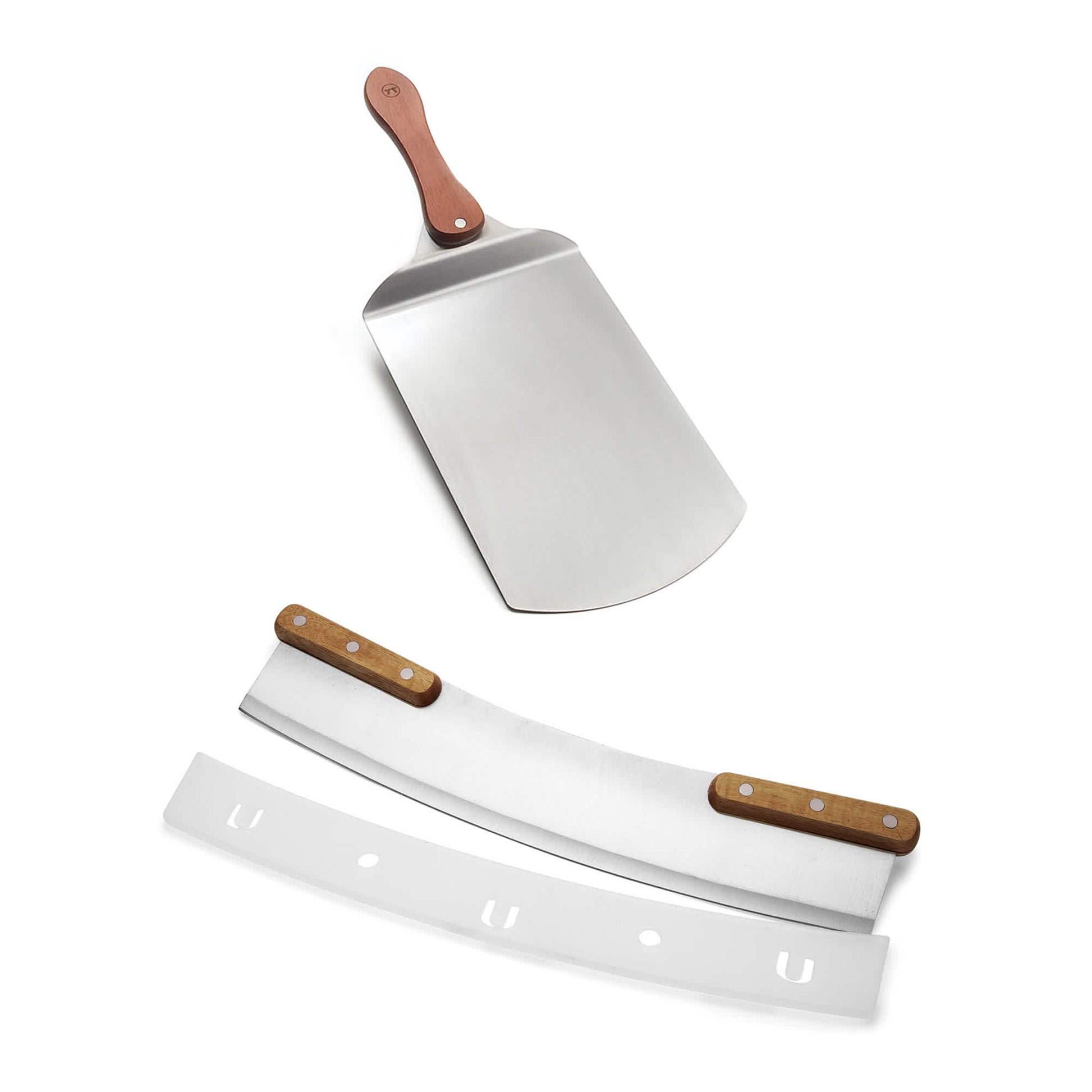 Stainless Steel + wood-