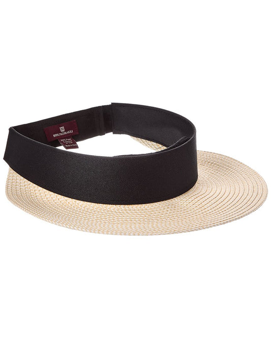 Bruno Magli Adjustable Straw Visor