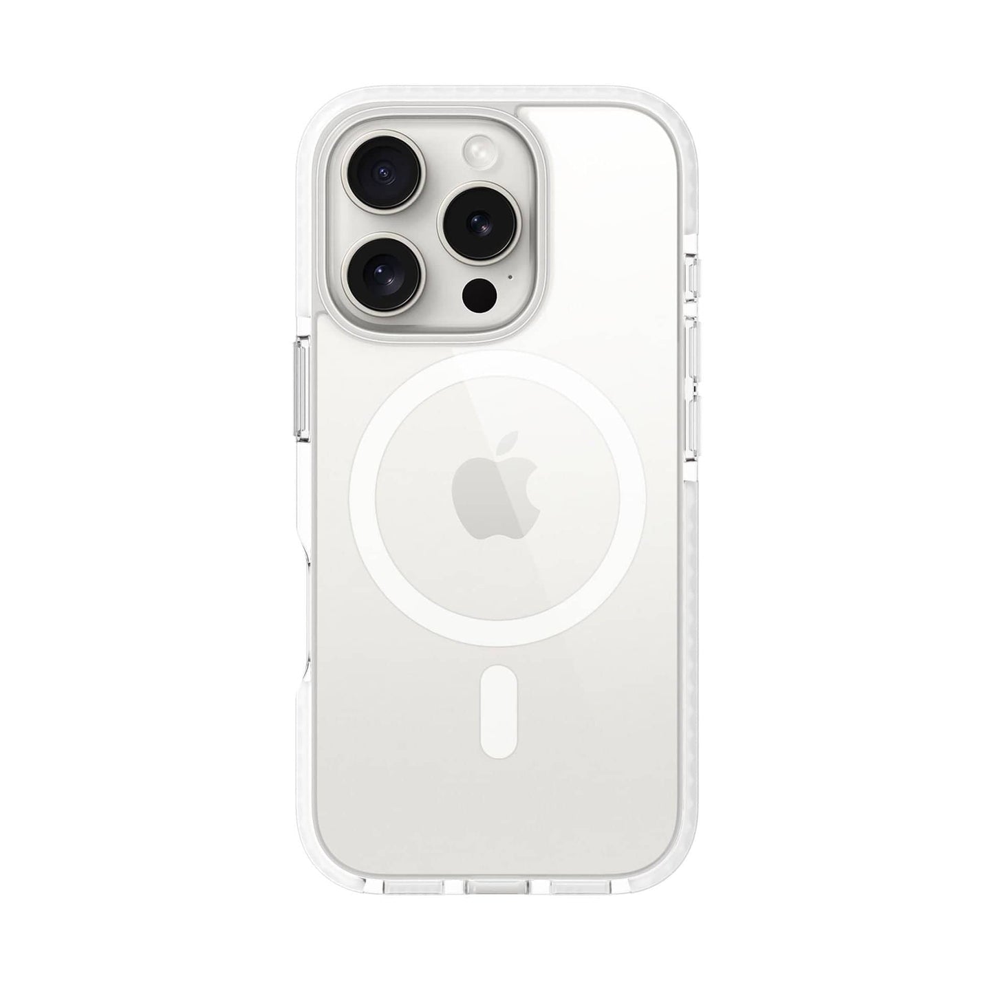 Prodigee Iphone 16 Pro Max|Pro|Regular|Drop Tested Kickstand |Soft Matte Pink Dual Layer Cover| Wireless Charging Compatible|Shockproof|Scratch Resistant (Magneteek, White, Iphone 16 Pro Max (6.9))