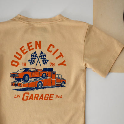 Queen City Garage Tee - Vintage Cream