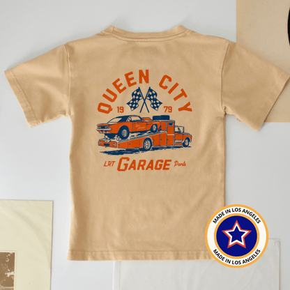 Queen City Garage Tee - Vintage Cream