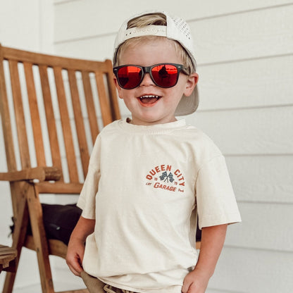 Queen City Garage Tee - Vintage Cream